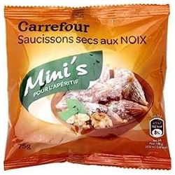 Carrefour 75G Mini Saucissons Aux Noix Crf