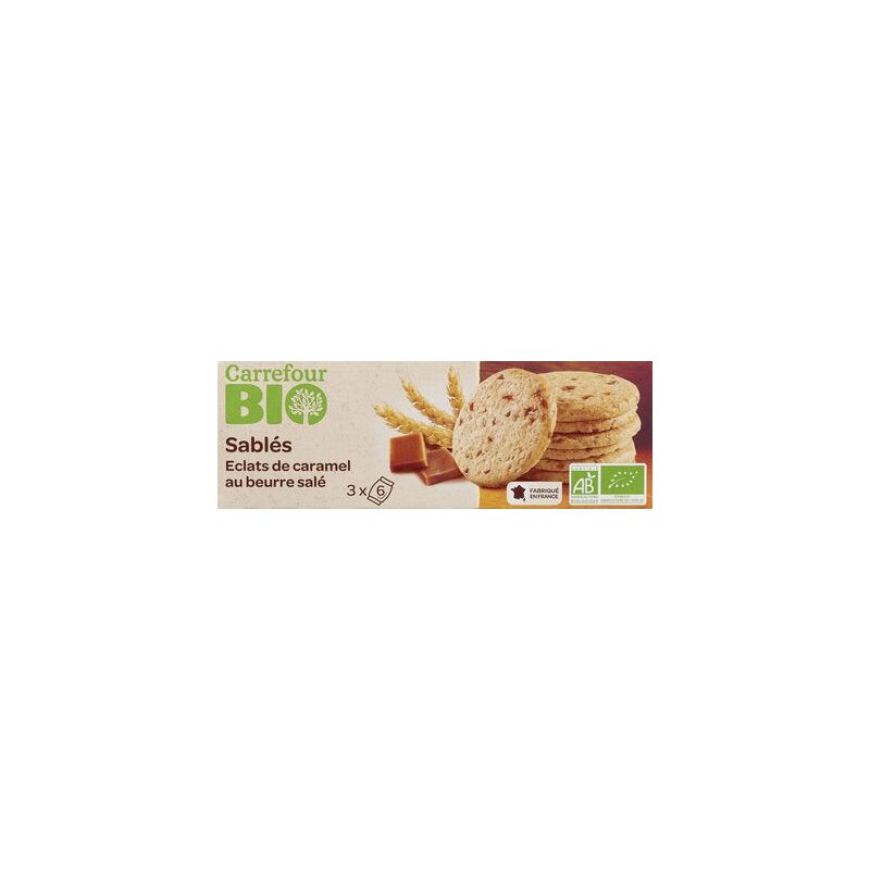 Carrefour Bio 110G Sablé Caramel Beurre Salé Crf
