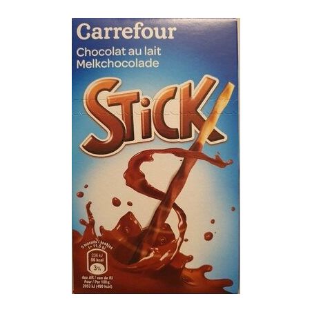 Carrefour 90G Btonnets Fins Au Chocolat Lait Crf