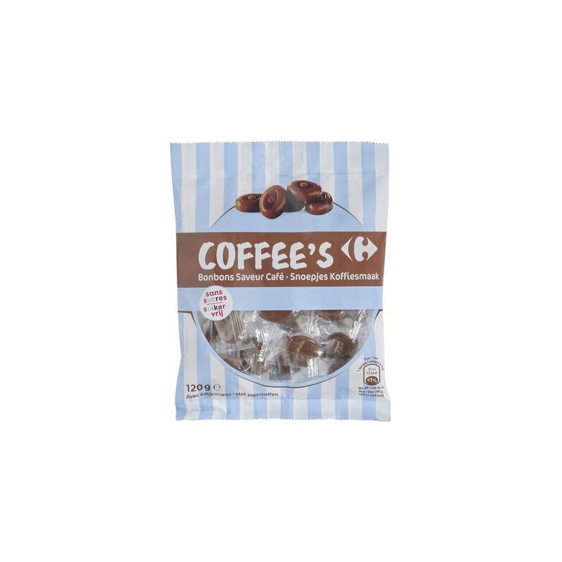 Carrefour 120Gr Bonbon S/Sucr.Cafe Crf