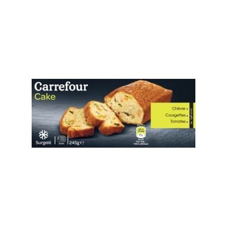 Carrefour 245G Cake Chev.Courg.Tomat.Crf