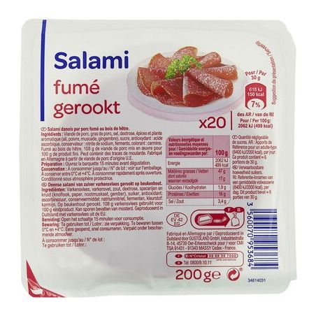 Pp Blanc 200G Salami Danois