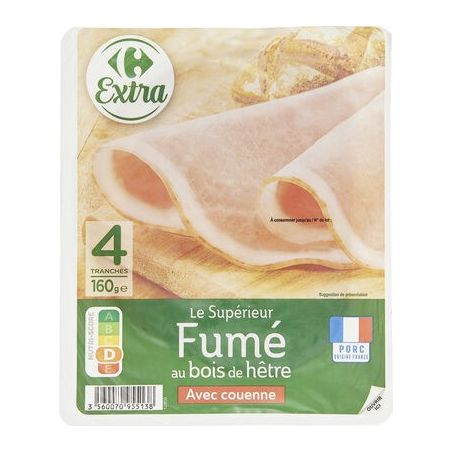 Crf Extra 160G Jambon Sup.Ac,Fume 4T