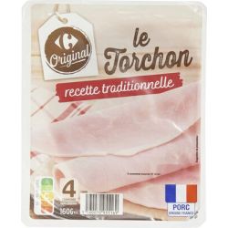 Crf Cdm 160G Jambon Au Torchon X4 Tranches Découenné Dégraissé