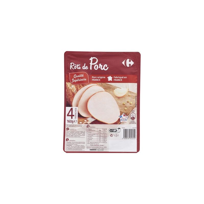 Crf Extra 160G Rôti De Porc X4 Tranches