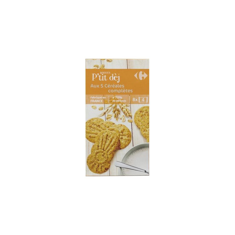 Carrefour 400G Biscuits Aux 5 Céréales Crf