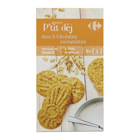 Carrefour 400G Biscuits Aux 5 Céréales Crf