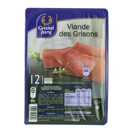 Grand Jury 80G 12 Tranches Viande Grisons