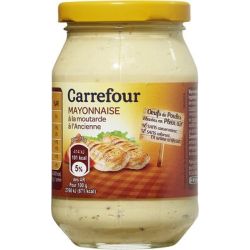 Carrefour Bocal 241G Mayonnaise /Moutarde Crf
