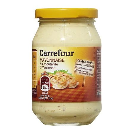 Carrefour Bocal 241G Mayonnaise /Moutarde Crf