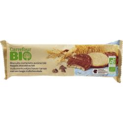 Carrefour Bio 200G Biscuits D'Avoine Nappés Au Chocolat Lait Crf