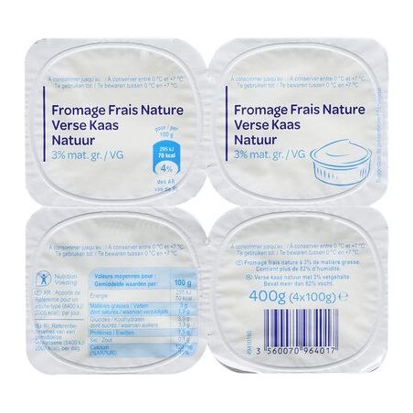 1Er Prix 4X100G Fromage Frais 20% Ppb