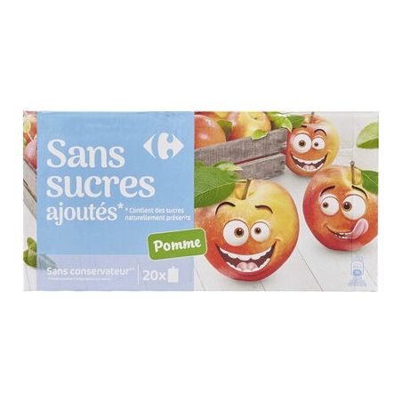 Crf Classic 20X90G Gourdes Purée De Fruits Pomme Sans Sucres Ajoutés Kids