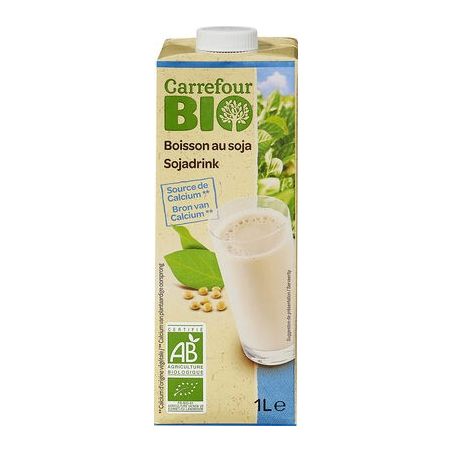 Carrefour Bio 1L Boisson De Soja Au Calcium Crf