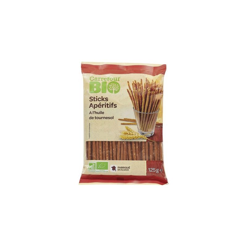 Carrefour 125G Sticks Aperitifs Crf Bio