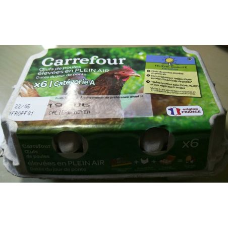 Crf Cdm X6 Œufs De Plein Air Sans-Antibiotique Sans Ogm