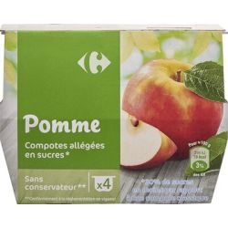 Carrefour 4X100G Coupelle Pom All Crf