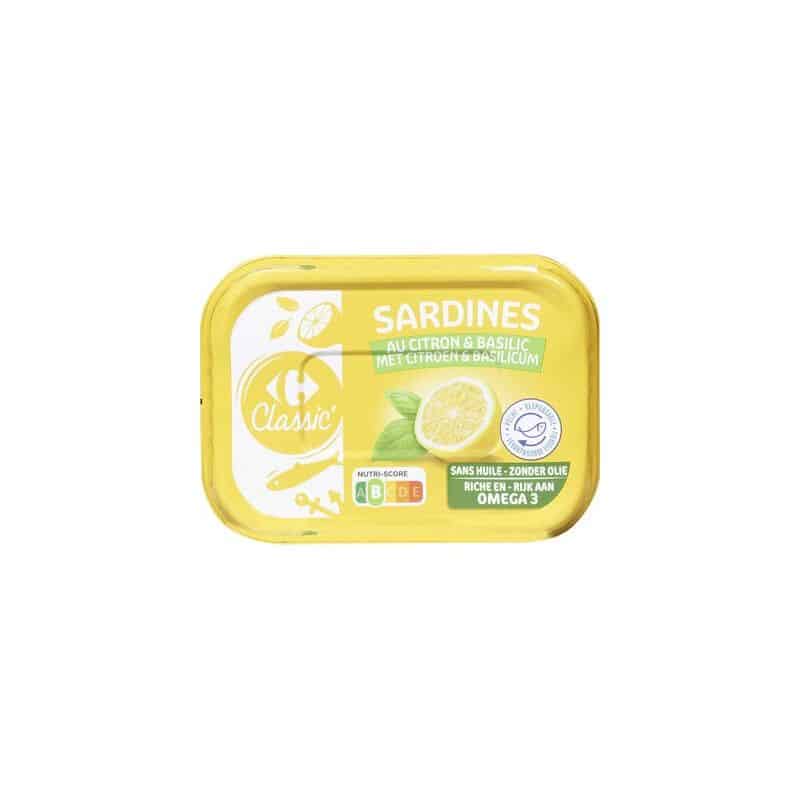 Crf Classic 1/5 Sardines Marinées Au Citron Et Basilic