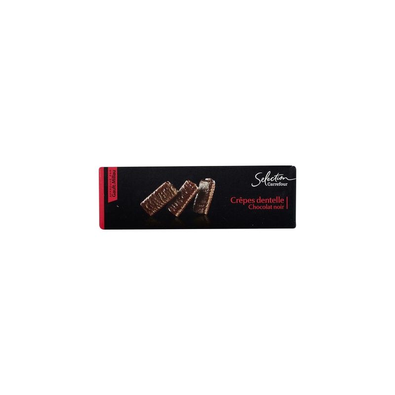 Carrefour Selection 100G Crêpes Dentelle Chocolat Noir Crf Sélection