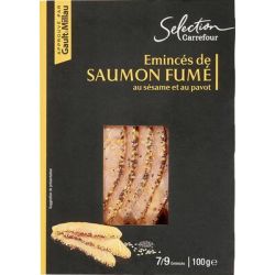 Carrefour Selection 100G Emincés De Saumon Fumé Crf