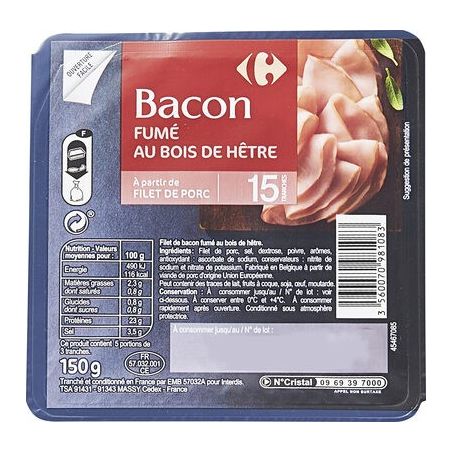 Crf Cdm 150G Filet De Bacon