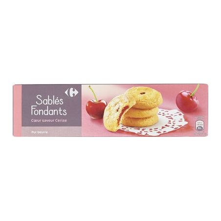 Carrefour 100G Sable Coeur Cerise Crf