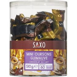 Saxo X60 Mini Oursons Guimauve Chocolat Au Lait