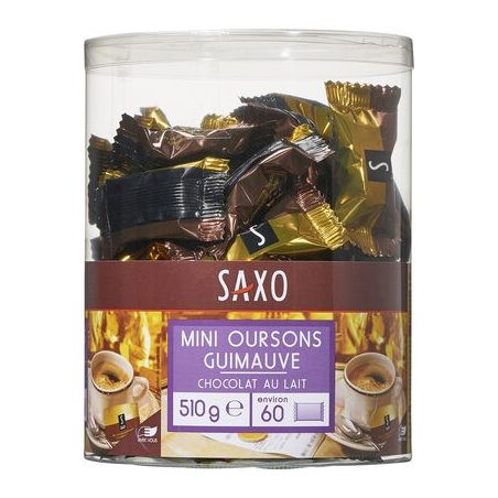 Saxo X60 Mini Oursons Guimauve Chocolat Au Lait