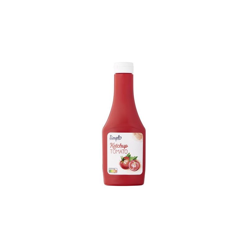 Simpl 560G Flacon Souple Ketchup Nature Pp Blanc