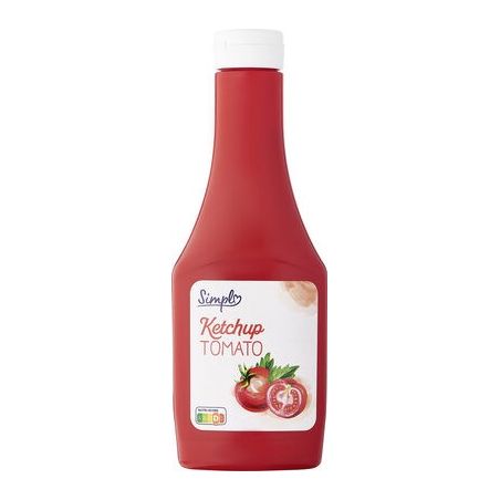 Simpl 560G Flacon Souple Ketchup Nature Pp Blanc