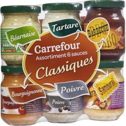Carrefour 516G Lot De 6 Sauces Froides Classiques Crf
