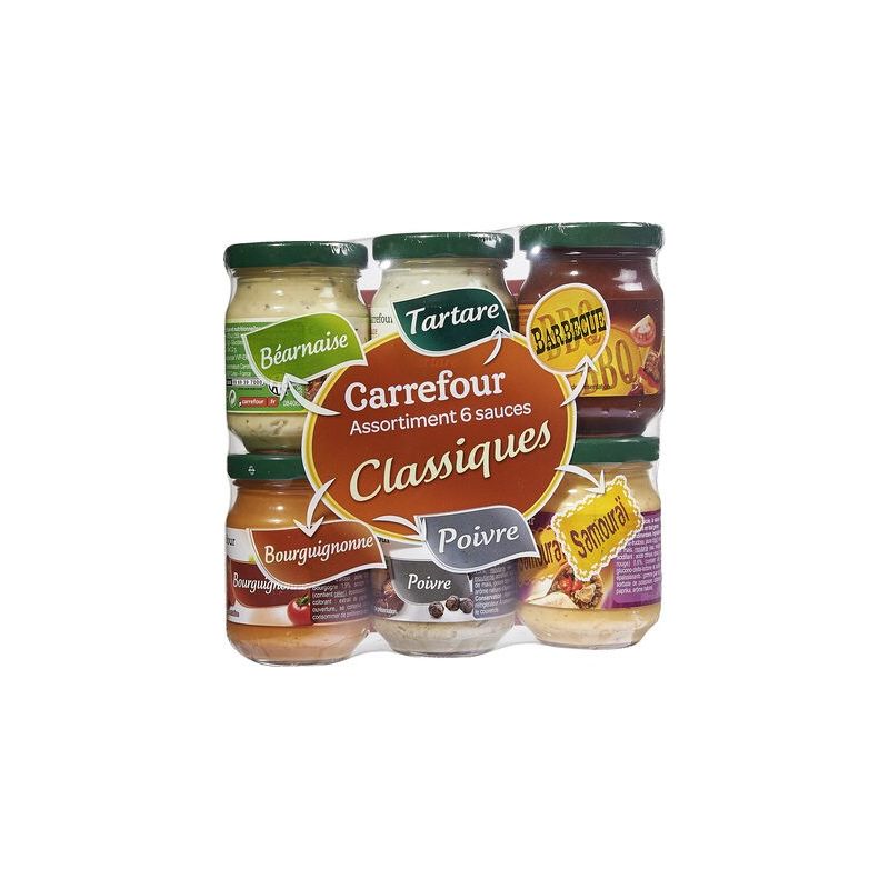Carrefour 516G Lot De 6 Sauces Froides Classiques Crf