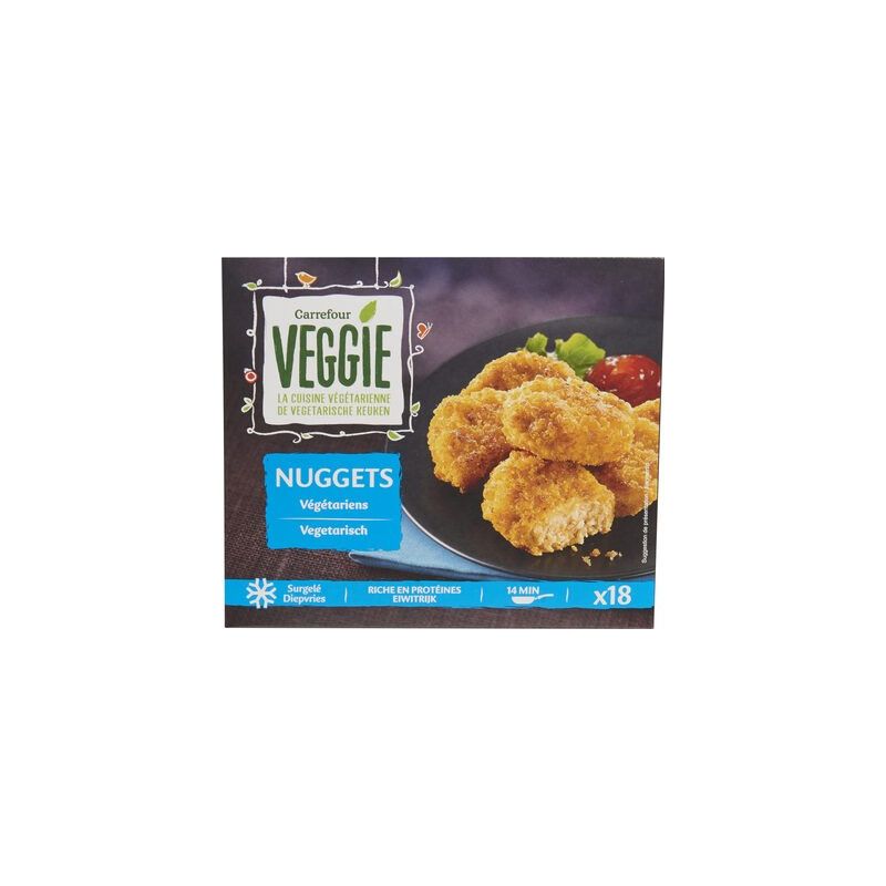 Carrefour 18X20G Nugget Vegetari.Crf Veg