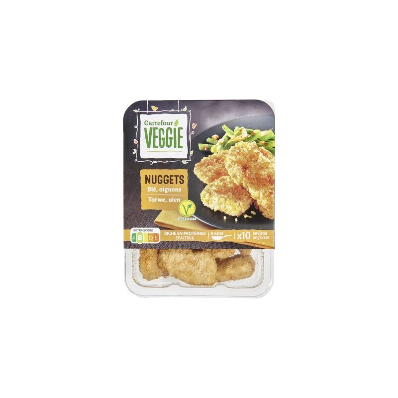 Carrefour Veggie 200G Nuggets Blé/Oignons X10 Crf