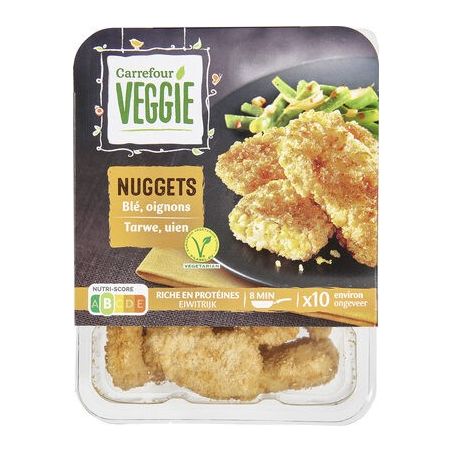 Carrefour Veggie 200G Nuggets Blé/Oignons X10 Crf