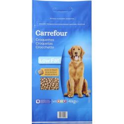 Carrefour 4Kg Croquette Poulet/Carrotte/Riz Chien Crf