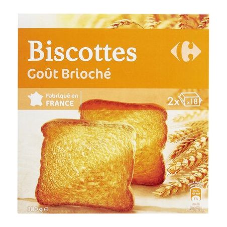 Carrefour 300G Biscotte Briochee Crf