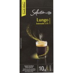 Carrefour Selection X10 Capsules Lungo Crf Select