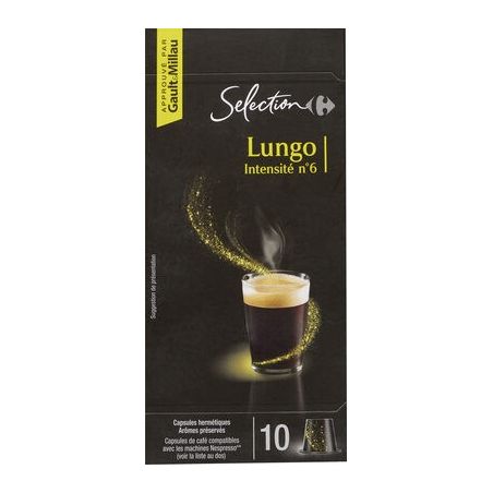 Carrefour Selection X10 Capsules Lungo Crf Select