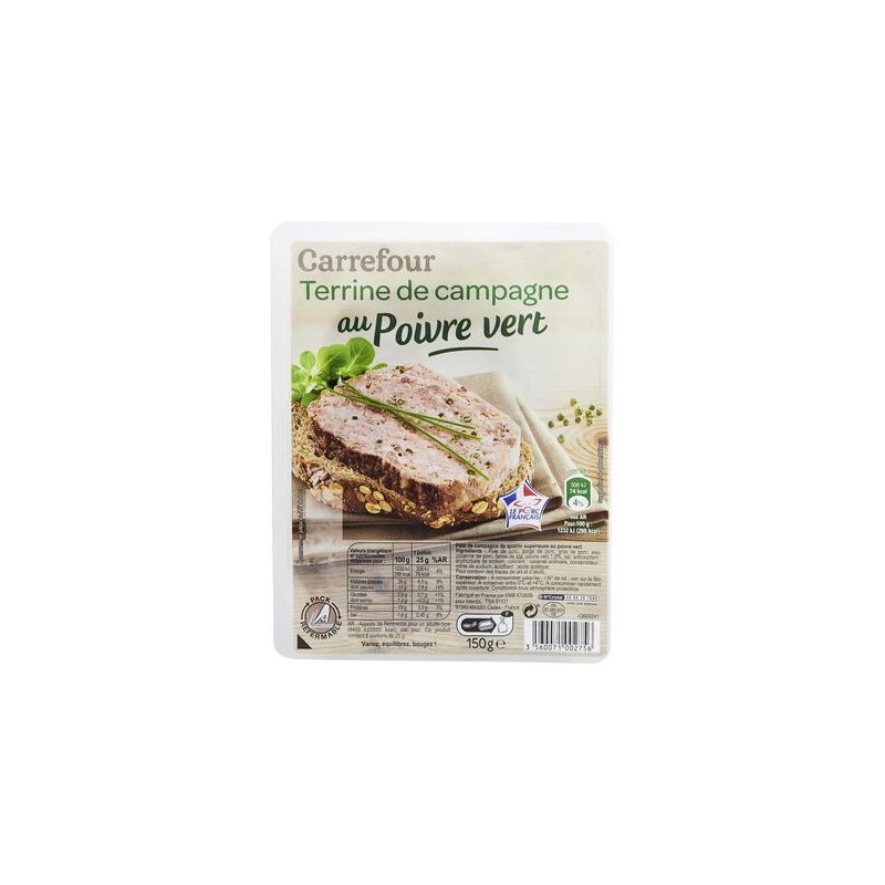 Carrefour 150G Terrine Camp Poivr Vt Crf