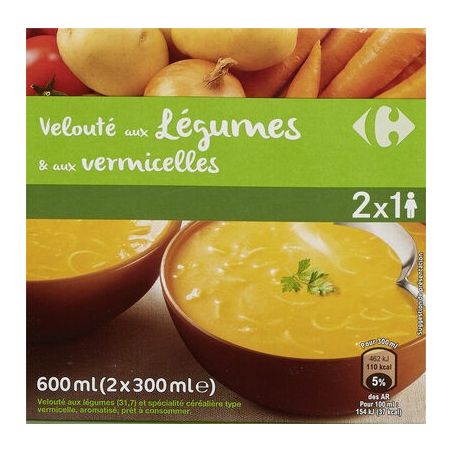 Carrefour 2X30Cl Veloute Leg/Vermic Crf