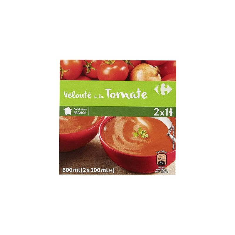 Carrefour 2X30Cl Veloute Tomate Crf