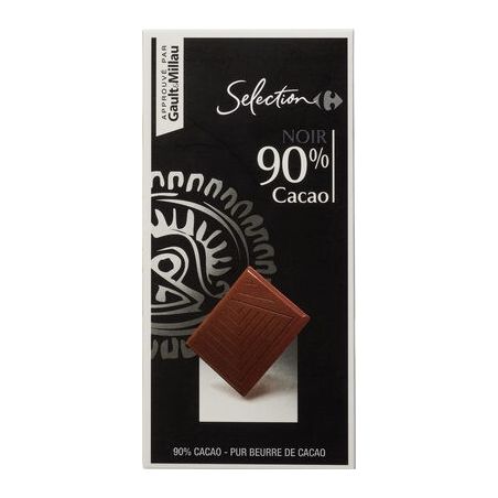 Carrefour Selection 80G Chocolat Noir 90% Crf Sel