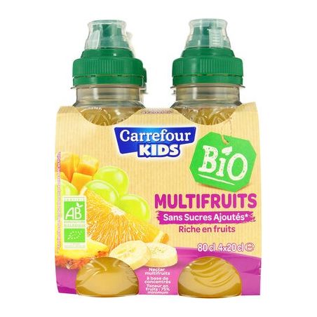 Carrefour Bio Pet 4X20Cl Nectar Multifruitst Kids
