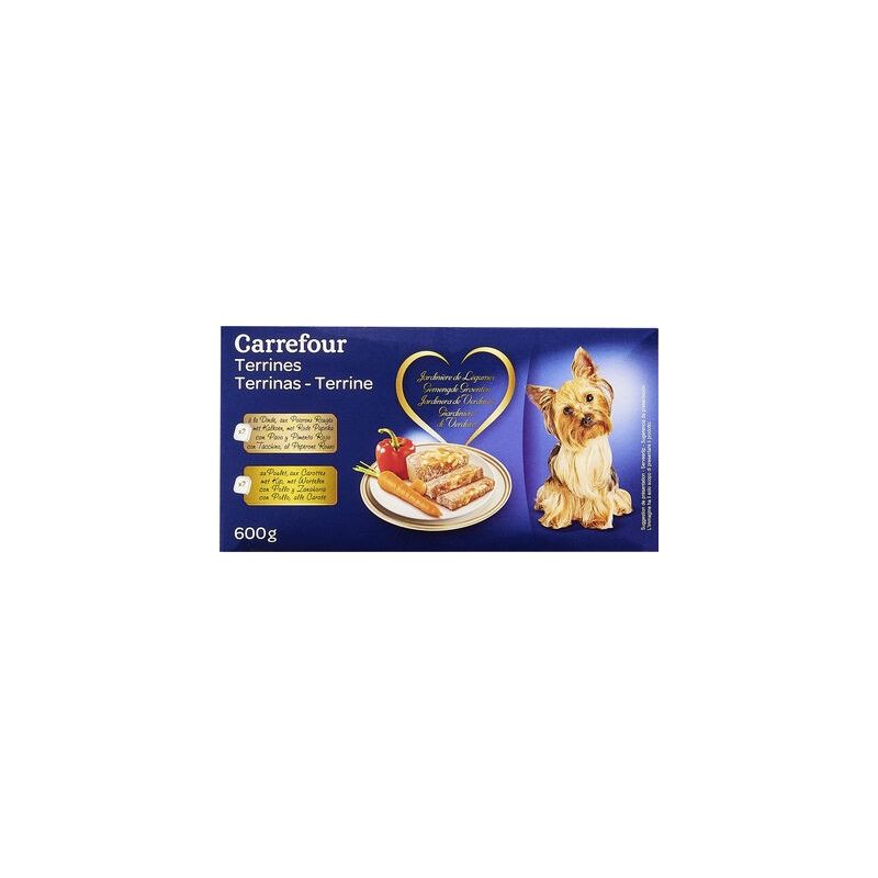 Carrefour 4X150G Barquette Petit Chien Crf