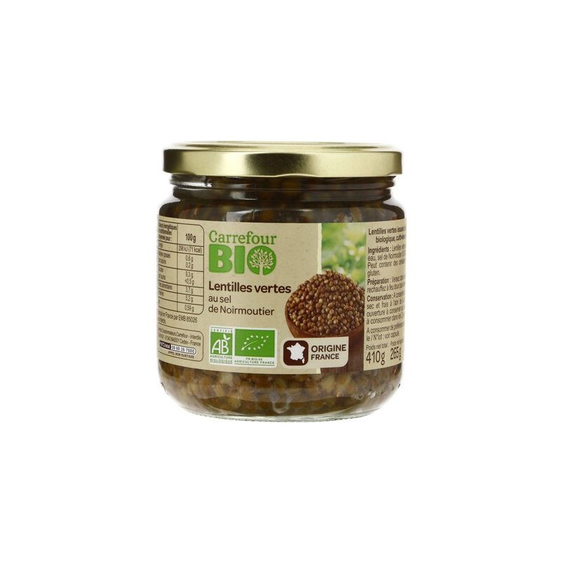 Carrefour Bio 446Ml Lentilles Crf