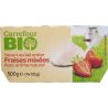 Carrefour Bio 4X125G Yaourts À La Fraise Crf