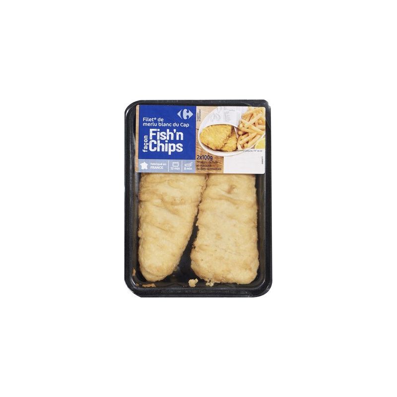 Carrefour 200G Fish&Chips Crf