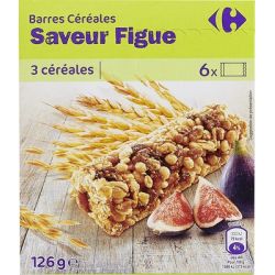 Carrefour 6X21G Barre Cerealiere Fig.Crf