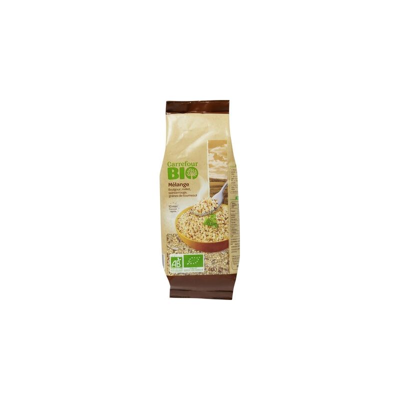 Carrefour Bio 400G Mélange Boulgour/Millet Crf